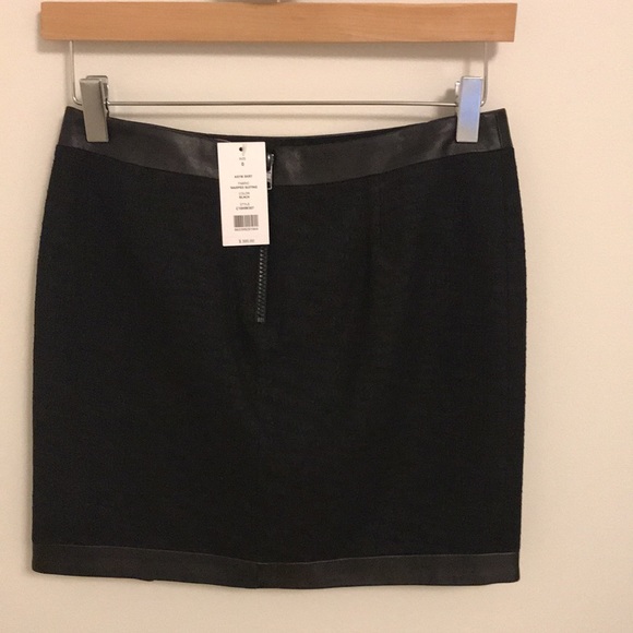 Helmut Lang leather trim mini skirt - Picture 2 of 3